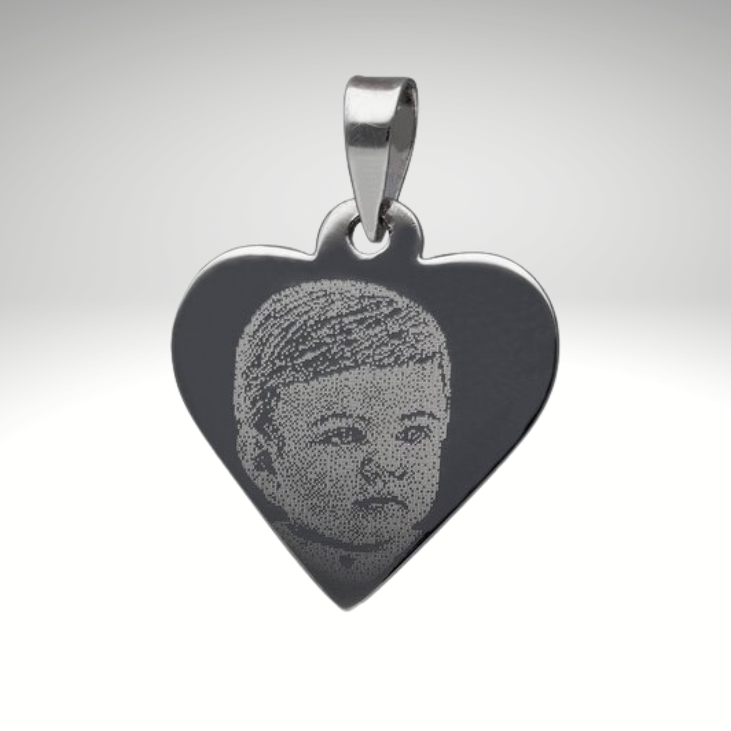 Colgante Corazón Pequeño con Fotograbado 20x19 mm